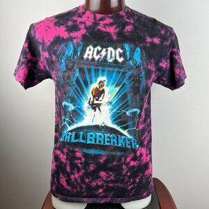 ACDC AC/DC BallBreaker Small Purple Black Tie-Dye T-Shirt